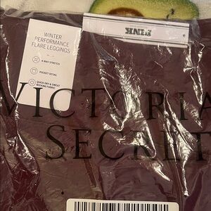 Victoria's Secret Winter Performance Flare Leggings - Burgundy